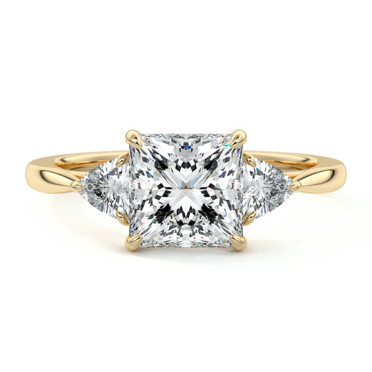 2.00 CT Princess Cut Lab Grown Diamond Engagement Bridal Ring