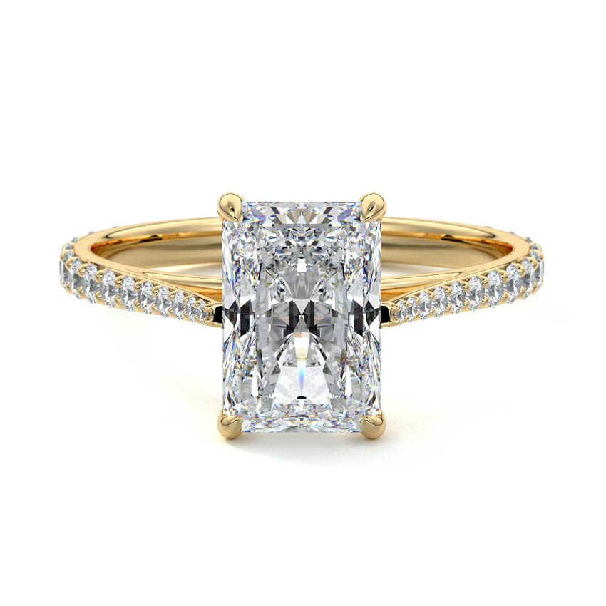 2.50 CT Radiant Cut Solitaire Lab Grown Diamond Engagement Ring For Her