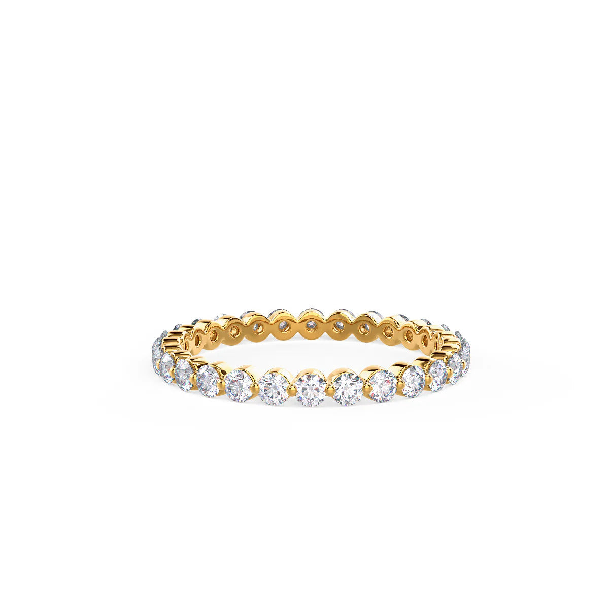 0.40 TCW Round Brilliant Cut 1.5mm Full Eternity Wedding Band
