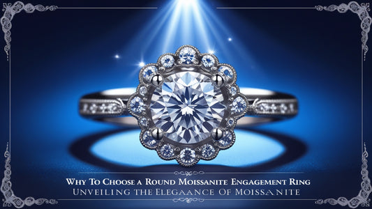 why to choose round cut moissanite diamond engagement wedding ring