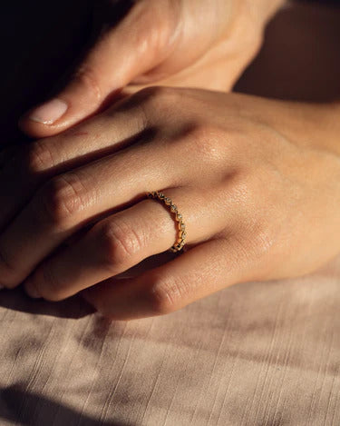 Art Deco Engagement Wedding Band 14K Rose Gold Anniversary Gifts