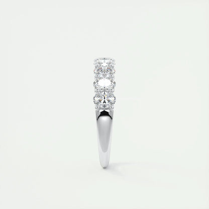 1.00 TCW Oval Cut Moissanite Bridal Wedding Band
