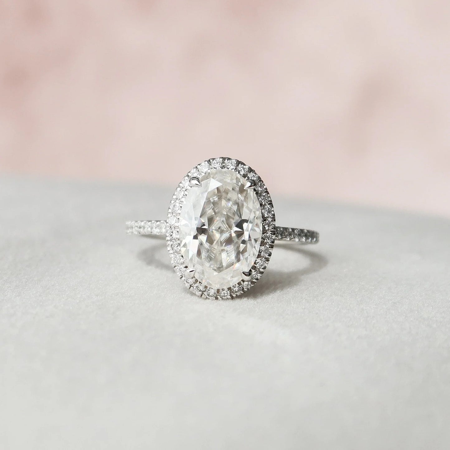 3.00 CT Oval CUt Moissanite Engagement Ring