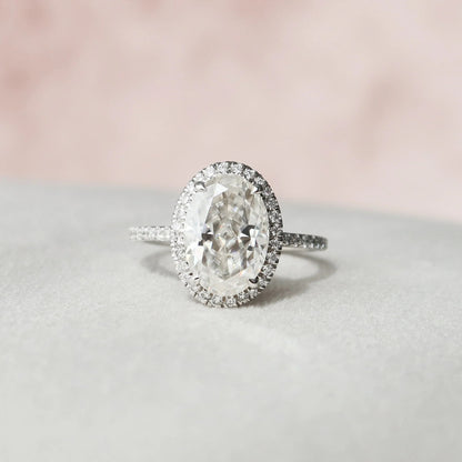 3.00 CT Oval CUt Moissanite Engagement Ring