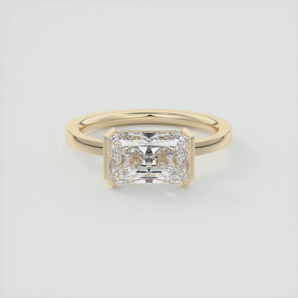 2.50 CT Radiant Cut Moissanite Engagement Ring