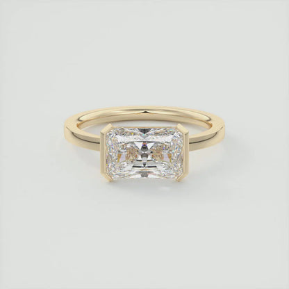 2.50 CT Radiant Cut Moissanite Engagement Ring