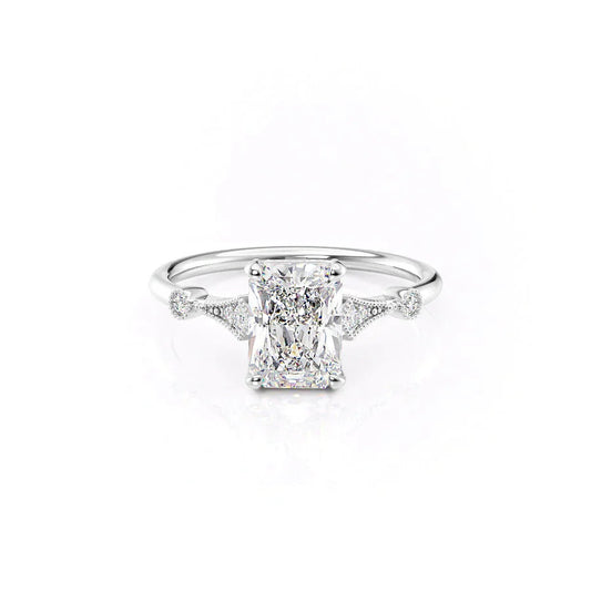 2.50 CT Radiant Cut Moissanite Engagement Ring