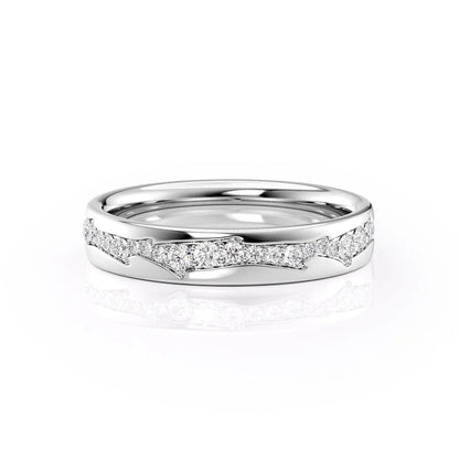 1.00 TCW Round Cut Moissanite Wedding Band
