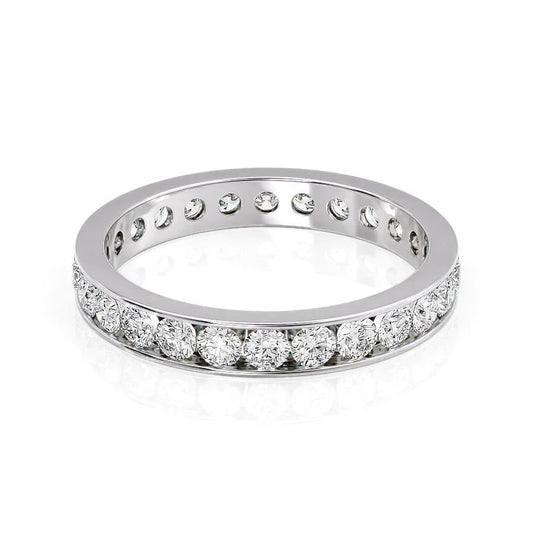 2.00 TCW Round Cut Moissanite Wedding Band