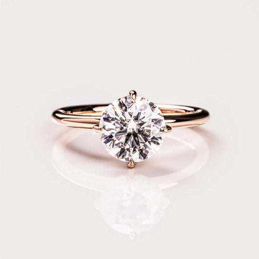 2.00 CT Round Cut Moissanite Valentine Ring