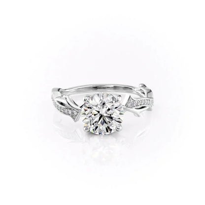 2.00 CT Round Cut Moissanite Engagement Ring