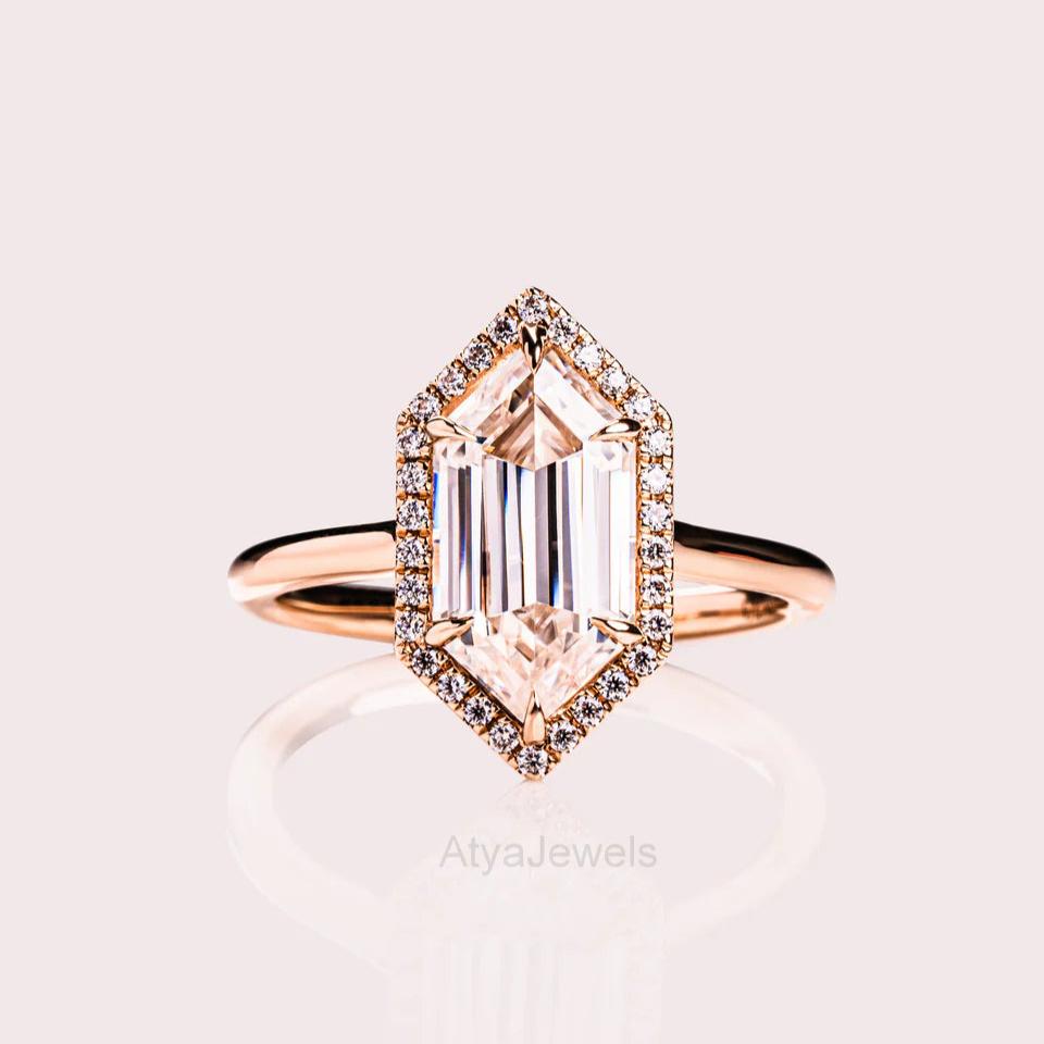 2.50 CT Dutch Marquise Cut Moissanite Valentine Ring