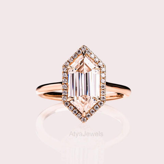 2.50 CT Dutch Marquise Cut Moissanite Valentine Ring