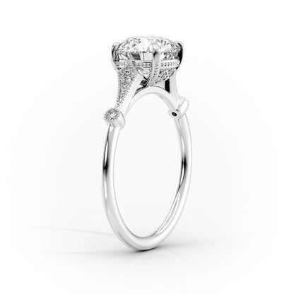 2.50 CT Radiant Cut Moissanite Engagement Ring