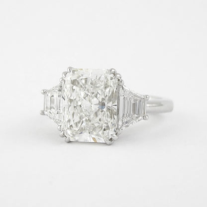 8.47 CT Radiant Cut Moissanite Engagement Ring