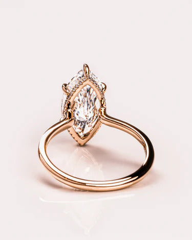3.00 CT Marquise Cut Moissanite Wedding Ring
