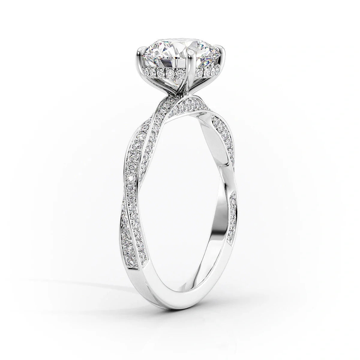 2.00 Ct Marquise Cut Moissanite Engagement Ring