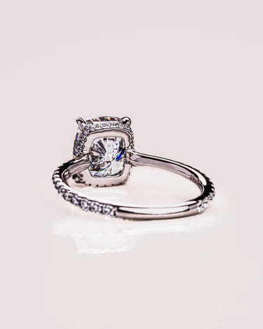 2.00 CT Cushion Cut Moissanite Engagement Ring