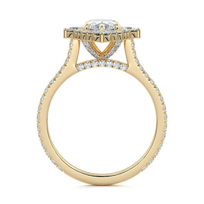 2.00 CT Marquise Cut Certified Lab Grown Diamond Halo Engagement Ring Gifts