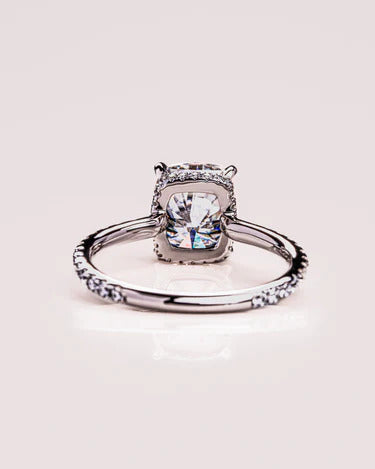 2.00 CT Cushion Cut Moissanite Engagement Ring