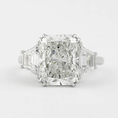 8.47 CT Radiant Cut Moissanite Engagement Ring
