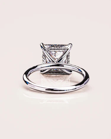 2.00 CT Princess Cut Moissanite Engagement Ring