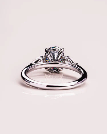 2.50 CT Oval Cut Moissanite Engagement Ring