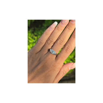 2.00 CT Marquise Cut Moissanite Engagement Ring East-West Marquise Cut Wedding Ring Promise Ring Gift For Her