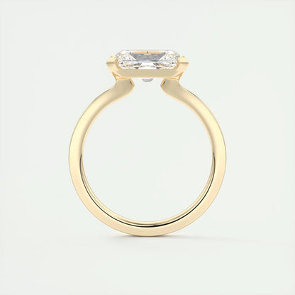 2.50 CT Radiant Cut Moissanite Engagement Ring