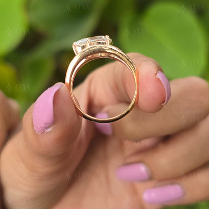 3.50 CT Split Shank Pear Cut Moissanite Engagement Ring Anniversary Ring Promise Ring Bridal Ring