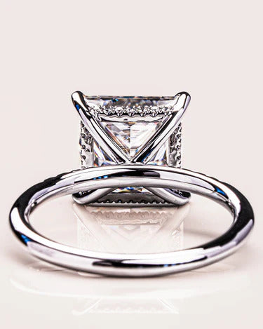 2.00 CT Princess Cut Moissanite Engagement Ring