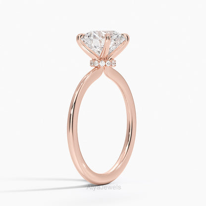 2.00 CT Round Brilliant Cut Lab Grown Diamond Engagement Ring