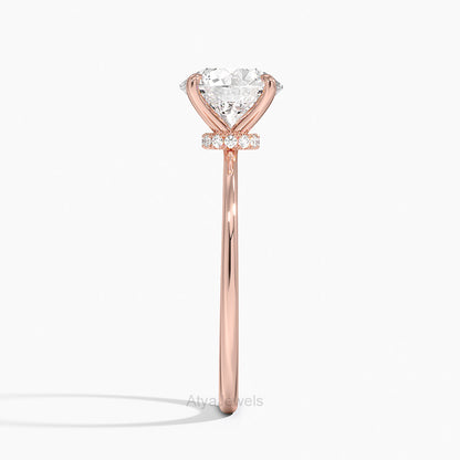 2.00 CT Round Brilliant Cut Lab Grown Diamond Engagement Ring