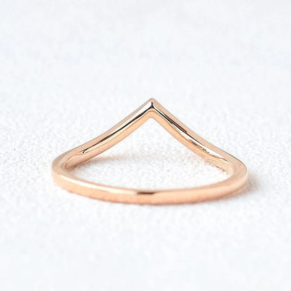 Solid Gold Curved Perfect Stacking Band for All Rings