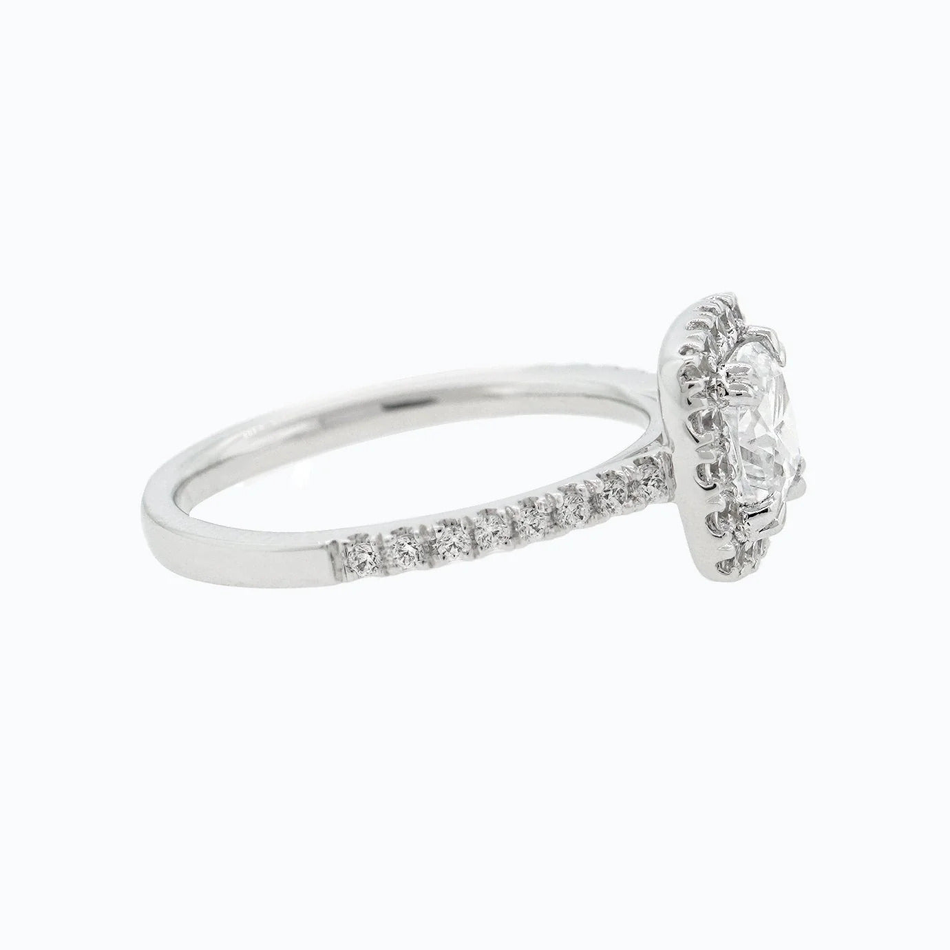 1.50 CT Cushion Cut Moissanite Engagement Ring
