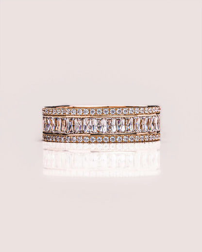 Vintage Wedding Band Lab Grown Diamond Engagement Band For Women
