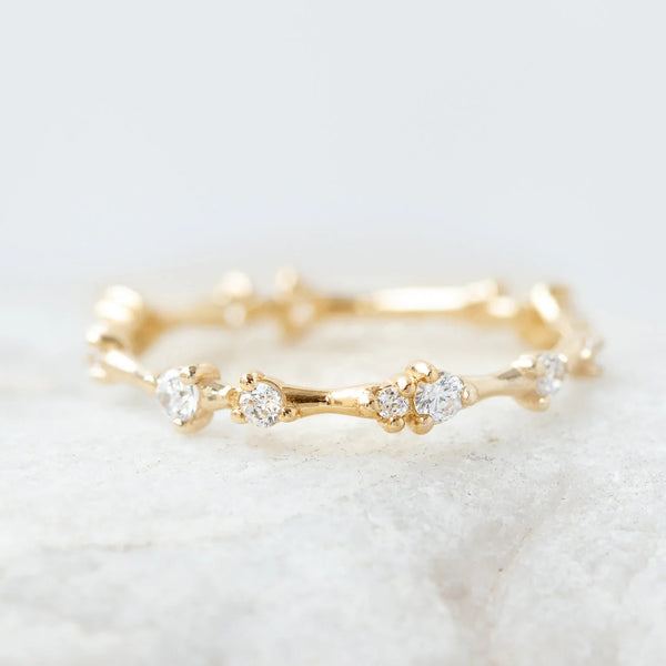 0.15 TCW Round Brilliant Cut Full Eternity Wedding Band