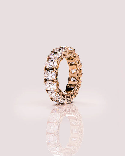 1.00 TCW Cushion Cut Lab Grown Diamond Wedding Band Gift For Her