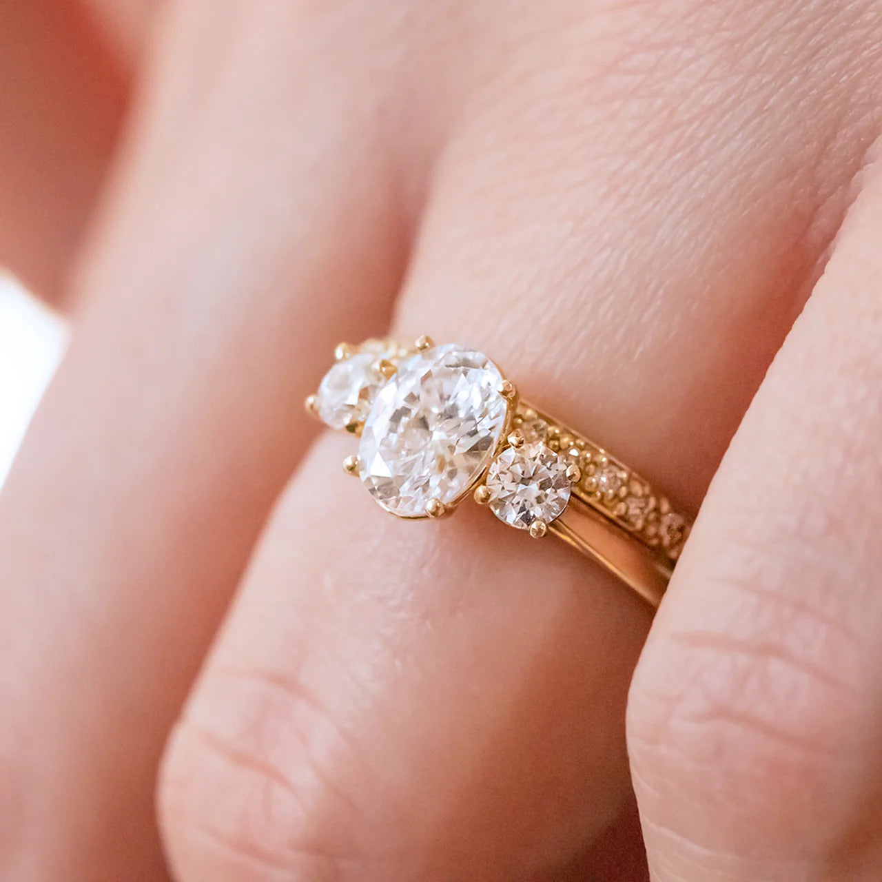 0.20 TCW Round Brilliant Cut Half Eternity Wedding Band