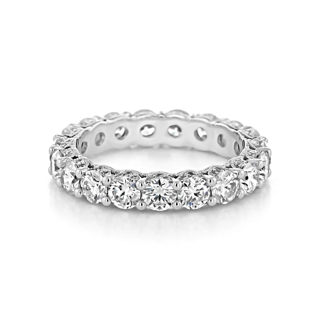 1.50 TCW Round Brilliant Cut Full Eternity Wedding Band