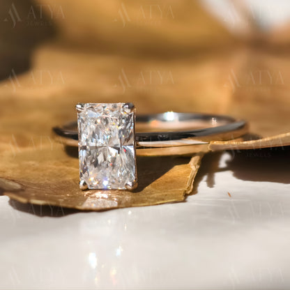 1.30 CT Radiant Cut IGI Certified Lab Grown Diamond Solitaire Engagement Ring For Women