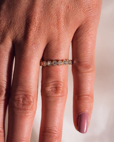 3 mm Round Brilliant Cut Art Deco Rose Gold Wedding Diamond For Women