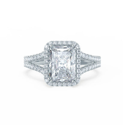 2.50 CT Radiant Cut Moissanite Engagement Ring