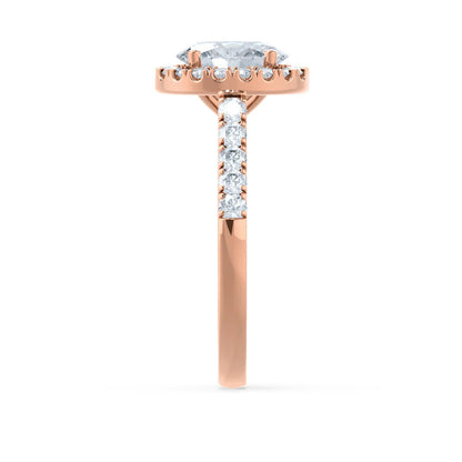 3.00 CT Oval Cut Moissanite Engagement Ring