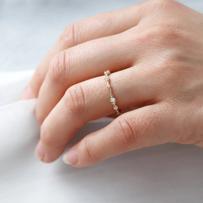 0.15 TCW Round Brilliant Cut Full Eternity Wedding Band