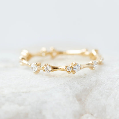 0.15 TCW Round Brilliant Cut Full Eternity Wedding Band