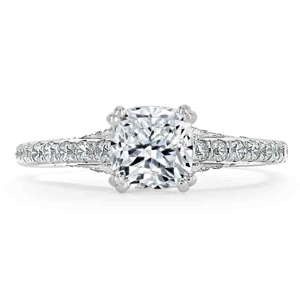 1.50 CT Cushion Cut Moissanite Annivarsary Ring For Her