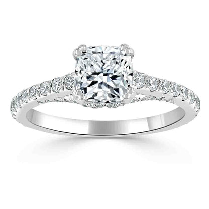 1.50 CT Cushion Cut Moissanite Annivarsary Ring For Her
