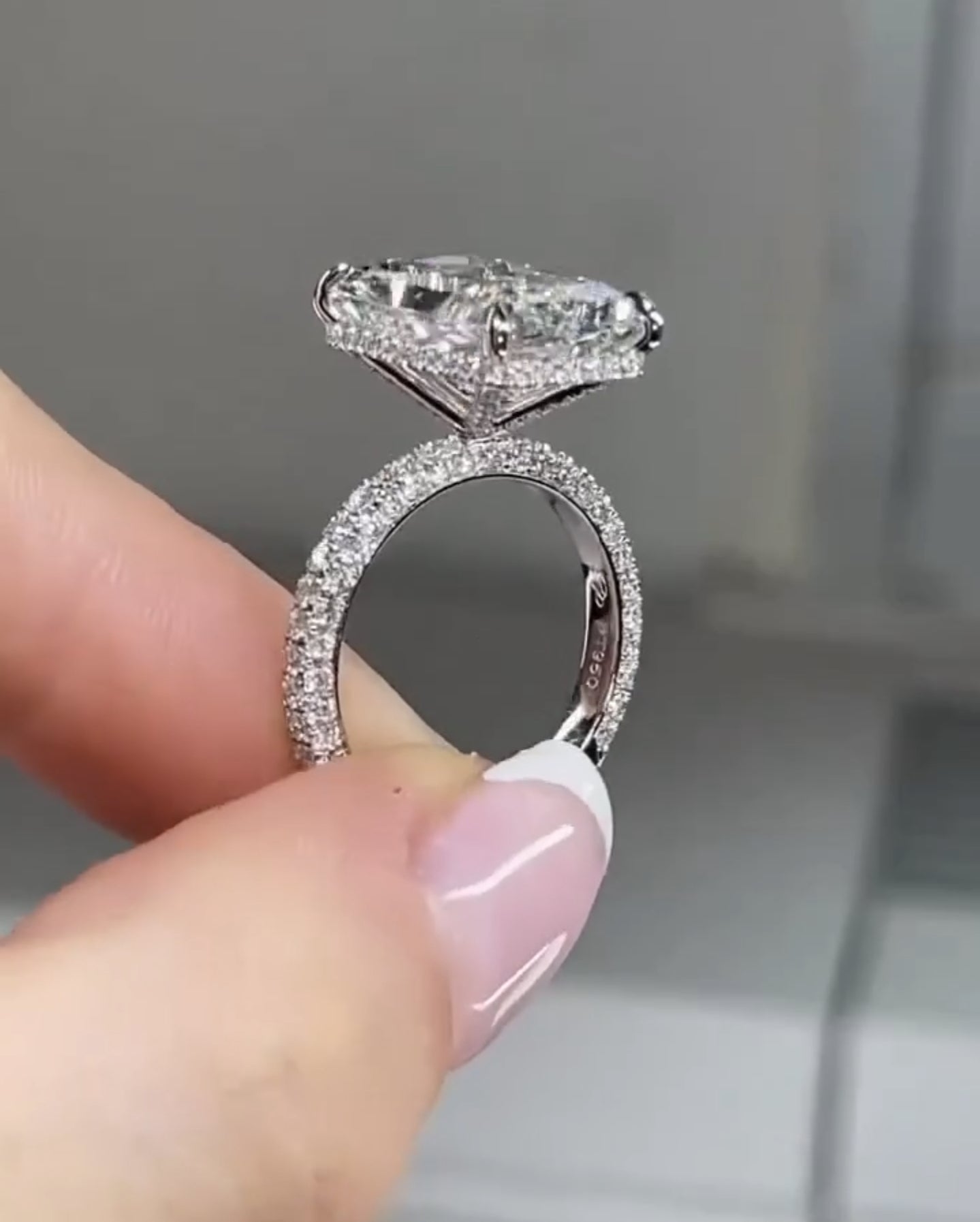 3.50 CT Radiant Cut Moissanite Engagement Ring