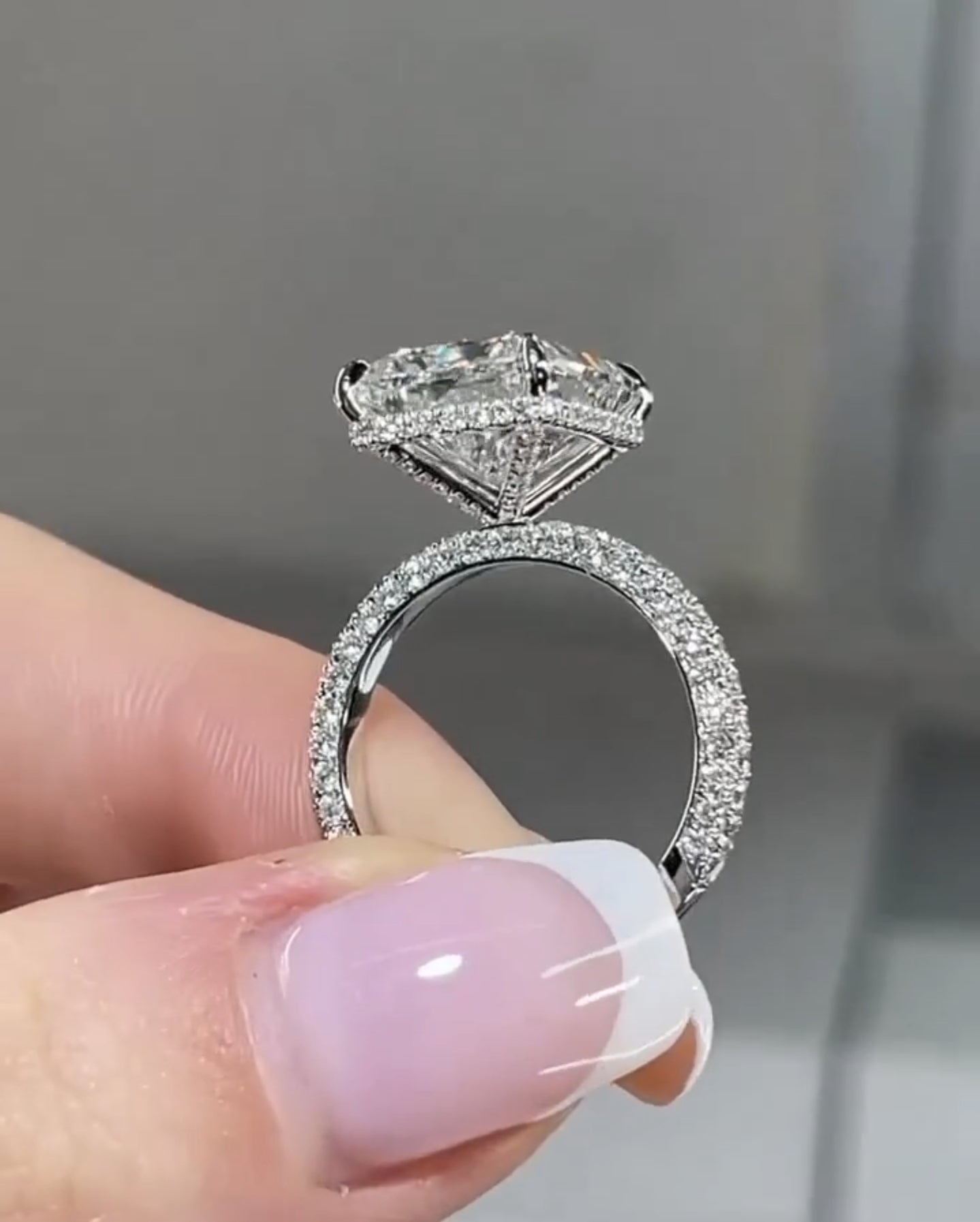 3.50 CT Radiant Cut Moissanite Engagement Ring